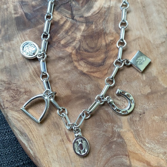 Ralph Lauren Silver Good Luck Charm Chain Necklace - Picture 3 of 4